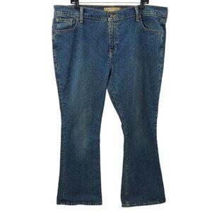 Old Navy Denim Womens 18S Just Below The Waist Bootcut Jeans Stretch Distressed